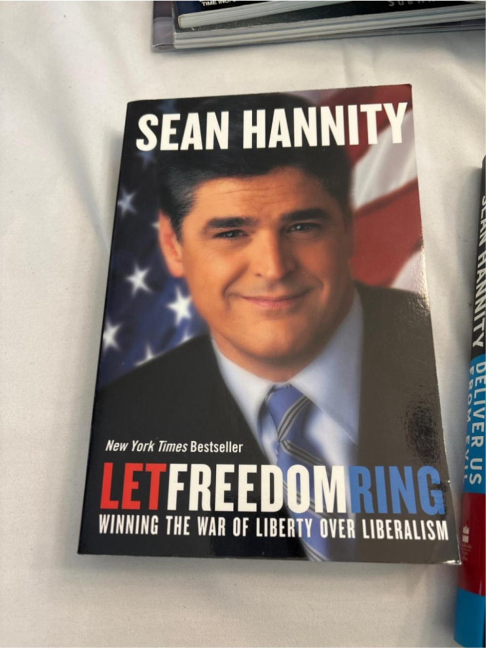 Sean Hannity Let Freedom Ring Signed Hardcover Book #E35